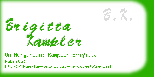 brigitta kampler business card